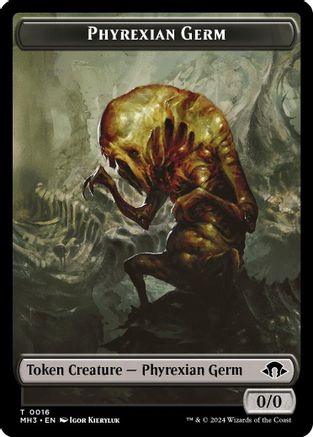 Phyrexian Germ // Spirit (0008) Double-Sided Token (MH3-16 // 8) - Modern Horizons 3 Foil