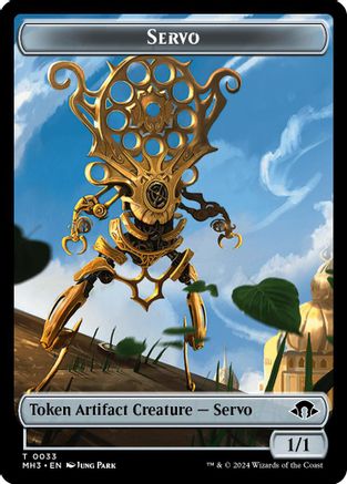 Servo // Spirit (0008) Double-Sided Token (MH3-33 // 8) - Modern Horizons 3 Foil