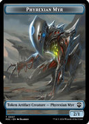 Phyrexian Myr (Ripple Foil)  // Servo Double-Sided Token (M3C-7 // 33) - Modern Horizons 3 Commander Foil