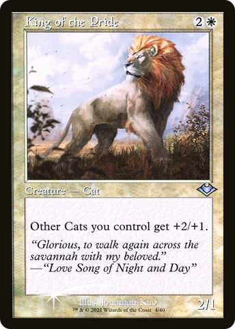 King of the Pride (MH1-004) - Modern Horizons 1 Timeshifts Etched Foil
