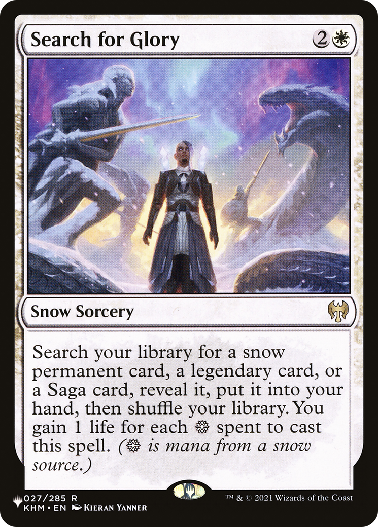 Search for Glory (LIST-KHM-27) - The List: (snow)