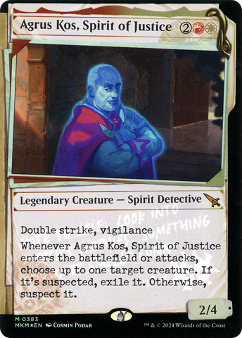Agrus Kos, Spirit of Justice (MKM-383) - Murders at Karlov Manor: (Showcase) Foil