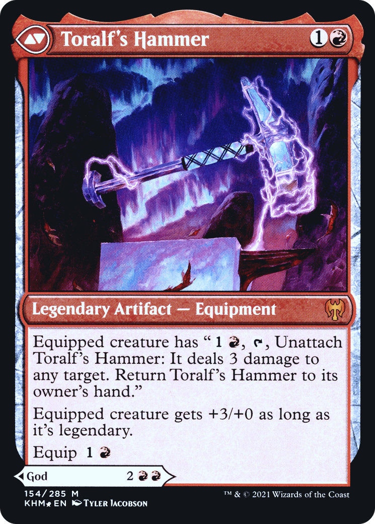 Toralf, God of Fury // Toralf's Hammer (PRE-154) - Kaldheim Promos Foil