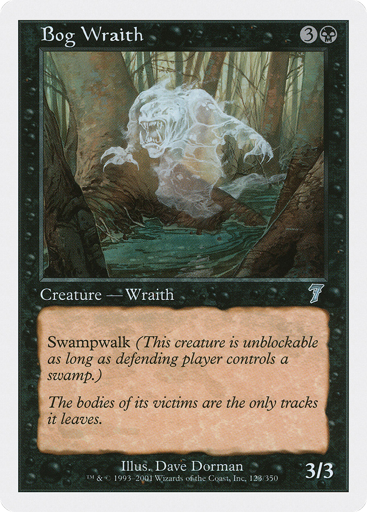 Bog Wraith (7ED-123) - Seventh Edition