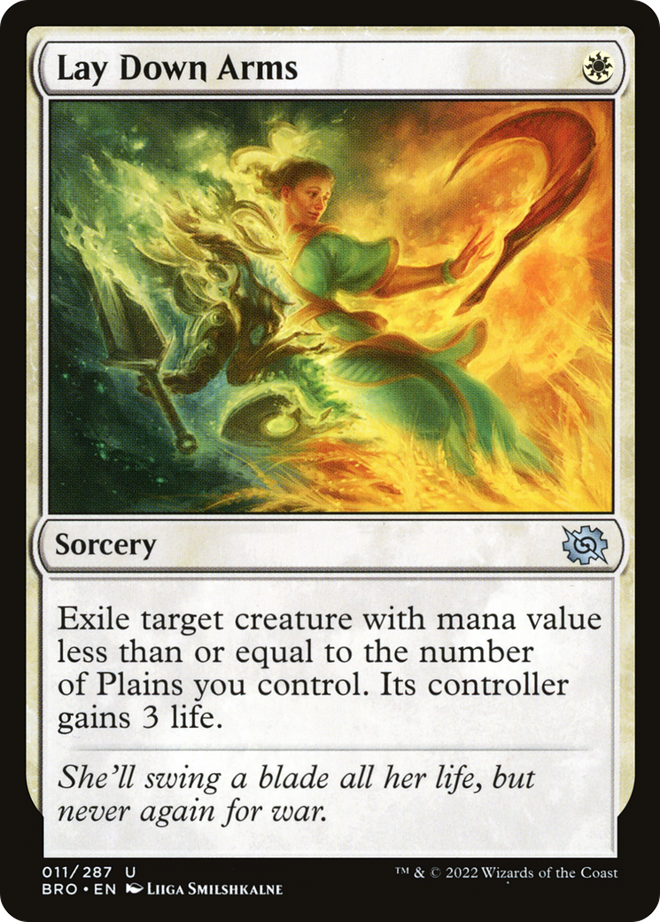 Lay Down Arms (BRO-011) - The Brothers' War Foil