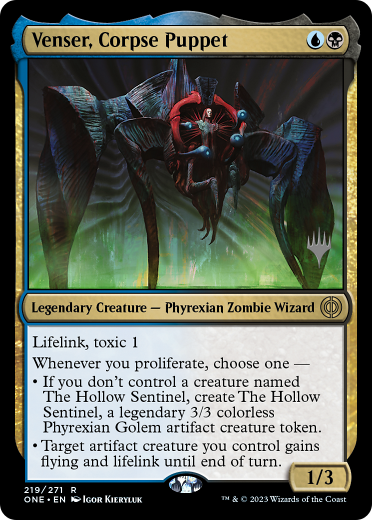 Venser, Corpse Puppet (PPONE-219P) - Phyrexia: All Will Be One Promos Foil