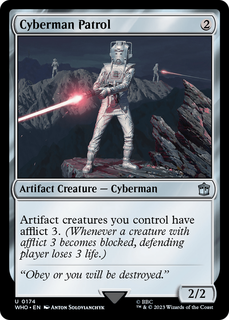 Cyberman Patrol (WHO-174) - Doctor Who Foil