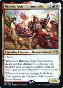 Risona, Asari Commander (PRE-233S) - Kamigawa: Neon Dynasty Promos Foil