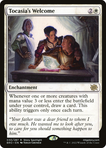 Tocasia's Welcome (BRO-030) - The Brothers' War