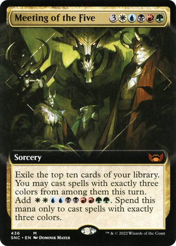Meeting of the Five (SNC-436) - Streets of New Capenna: (Extended Art)