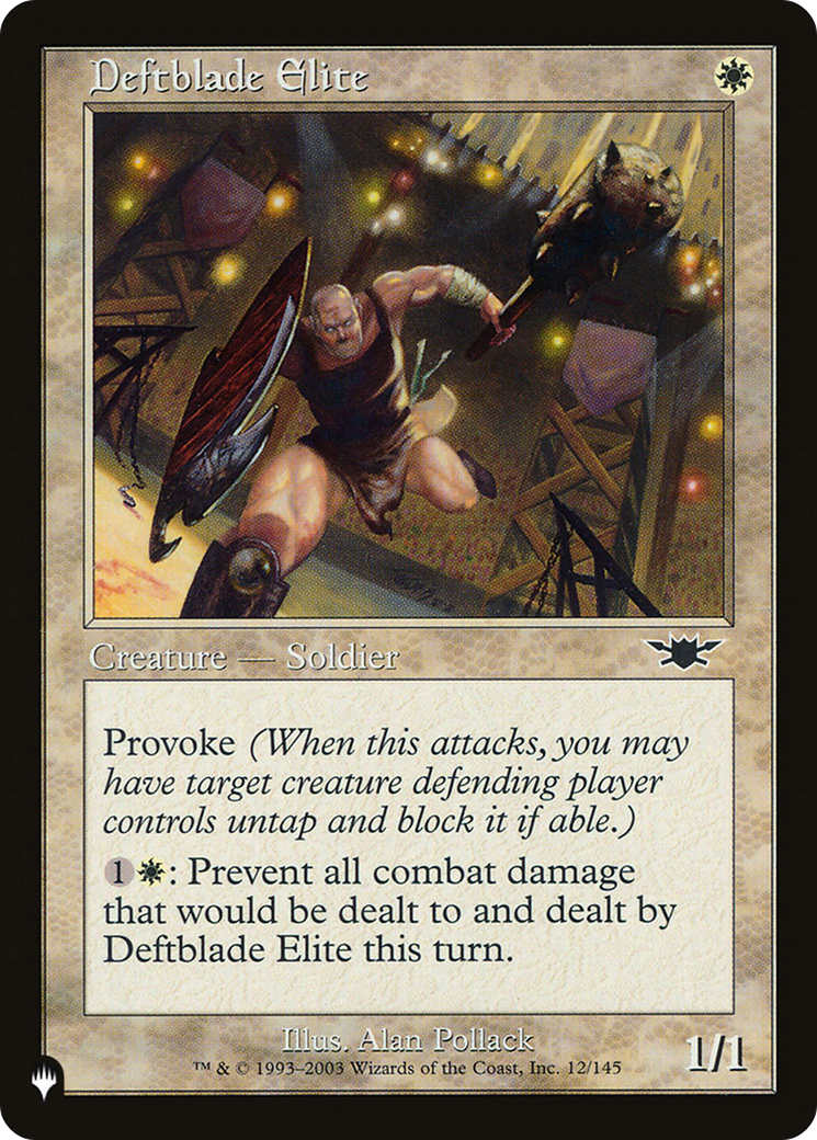 Deftblade Elite (LIST-LGN-12) - The List