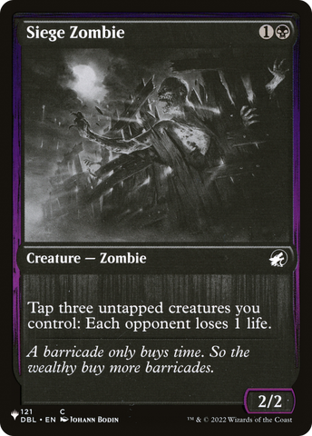 Siege Zombie (LIST-DBL-121) - The List