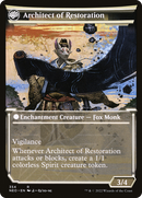 The Restoration of Eiganjo // Architect of Restoration (NEO-354) - Kamigawa: Neon Dynasty: (Showcase, fandfc) Foil
