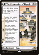 The Restoration of Eiganjo // Architect of Restoration (NEO-354) - Kamigawa: Neon Dynasty: (Showcase, fandfc) Foil