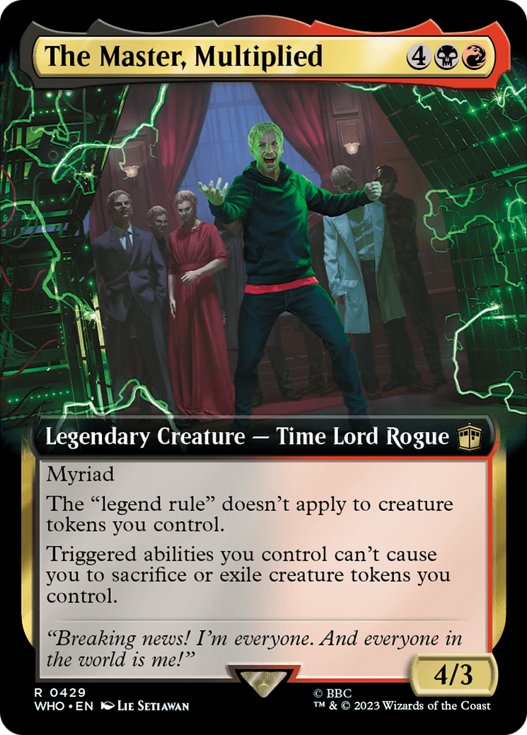 The Master, Multiplied (WHO-429) - Doctor Who: (Extended Art) Foil