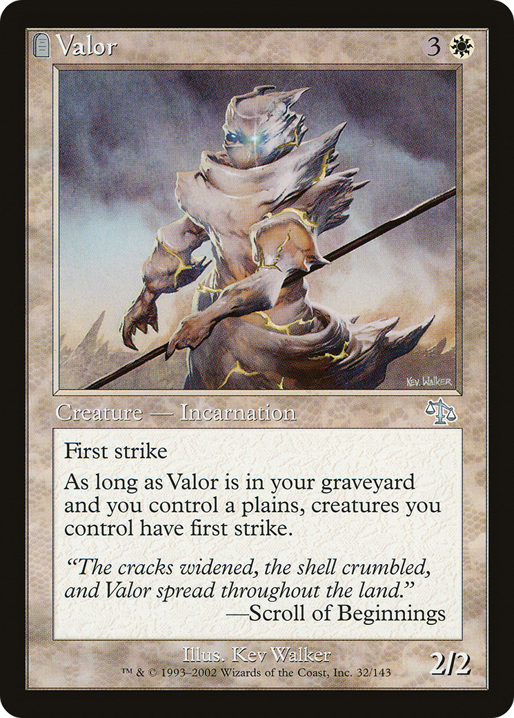 Valor (JUD-032) - Judgment: (tombstone) Foil