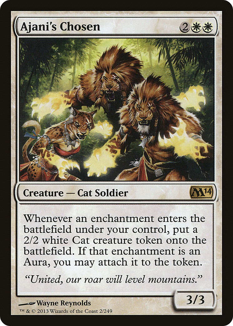 Ajani's Chosen (M14-002) - Magic 2014 Foil