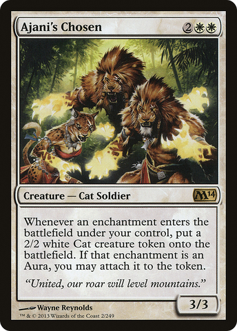 Ajani's Chosen (M14-002) - Magic 2014 Foil