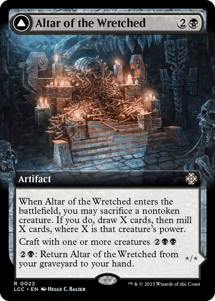 Altar of the Wretched // Wretched Bonemass (LCC-022) - The Lost Caverns of Ixalan Commander: (Extended Art) Foil