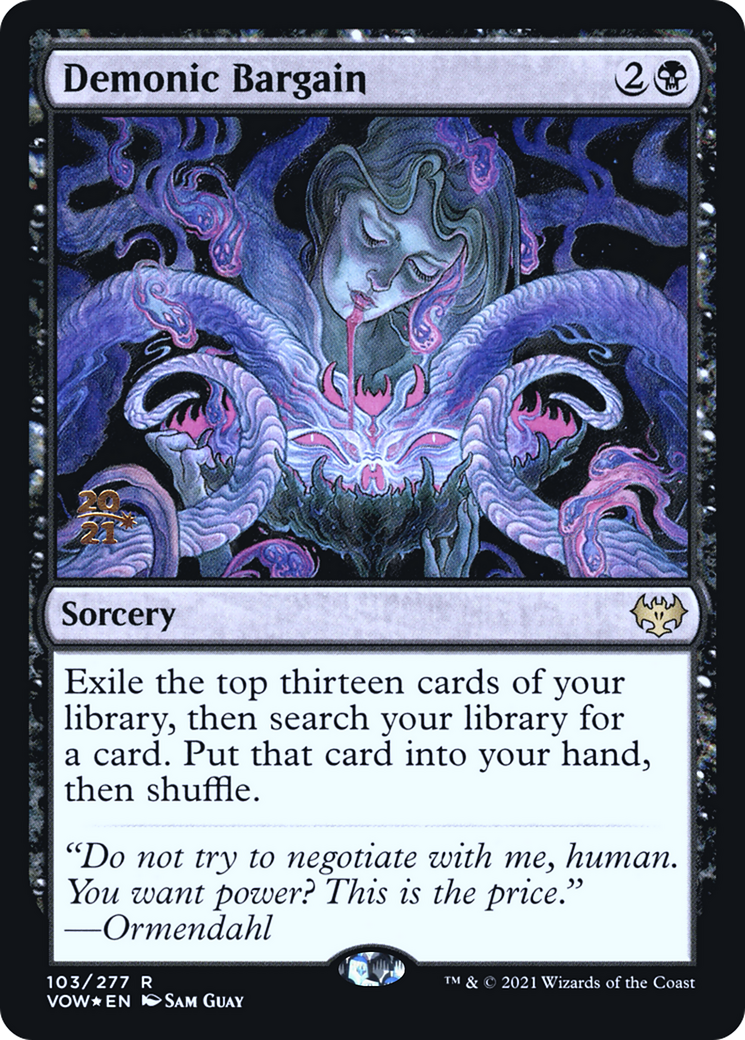 Demonic Bargain (PRE-103S) - Innistrad: Crimson Vow Promos Foil