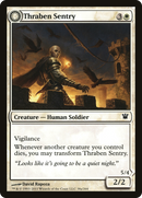 Thraben Sentry // Thraben Militia (ISD-038) - Innistrad: (Double Faced Transform) Foil