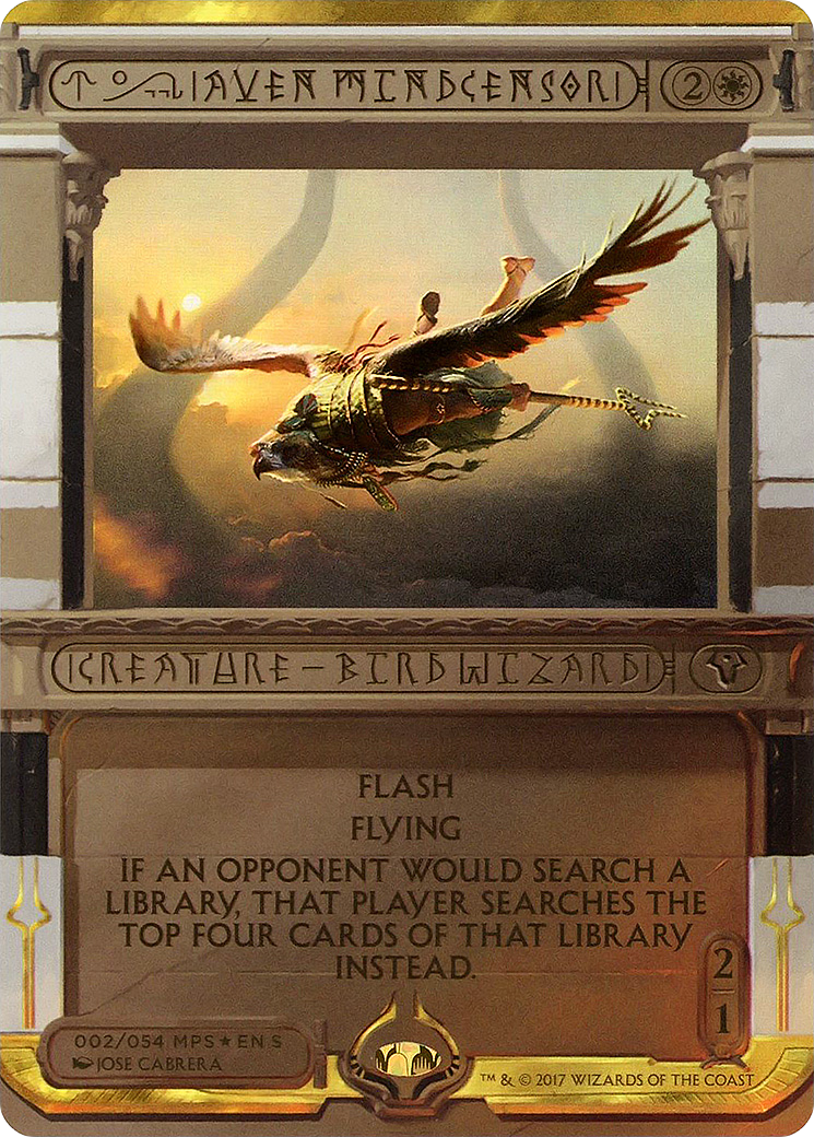 Aven Mindcensor (MPS2-002) - Amonkhet Invocations (Borderless) Foil
