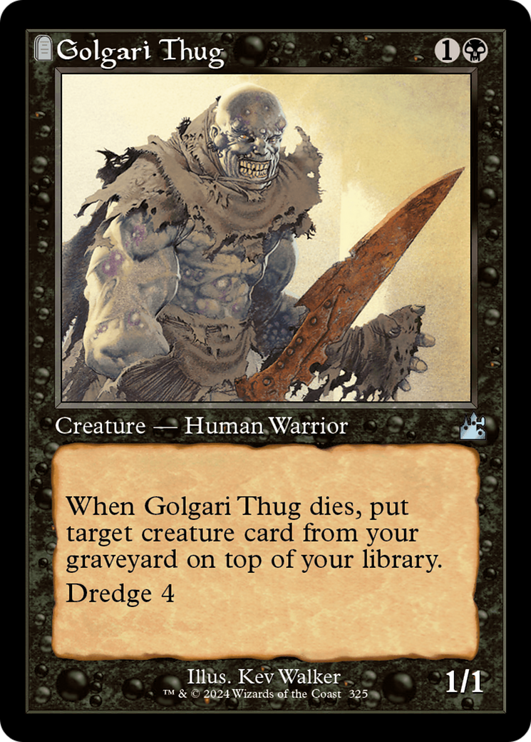 Golgari Thug (RVR-325) - Ravnica Remastered: (tombstone) Foil