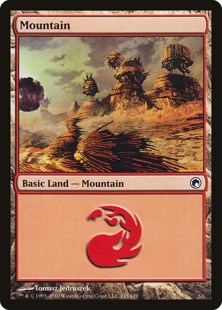 Mountain (SOM-245) - Scars of Mirrodin Foil