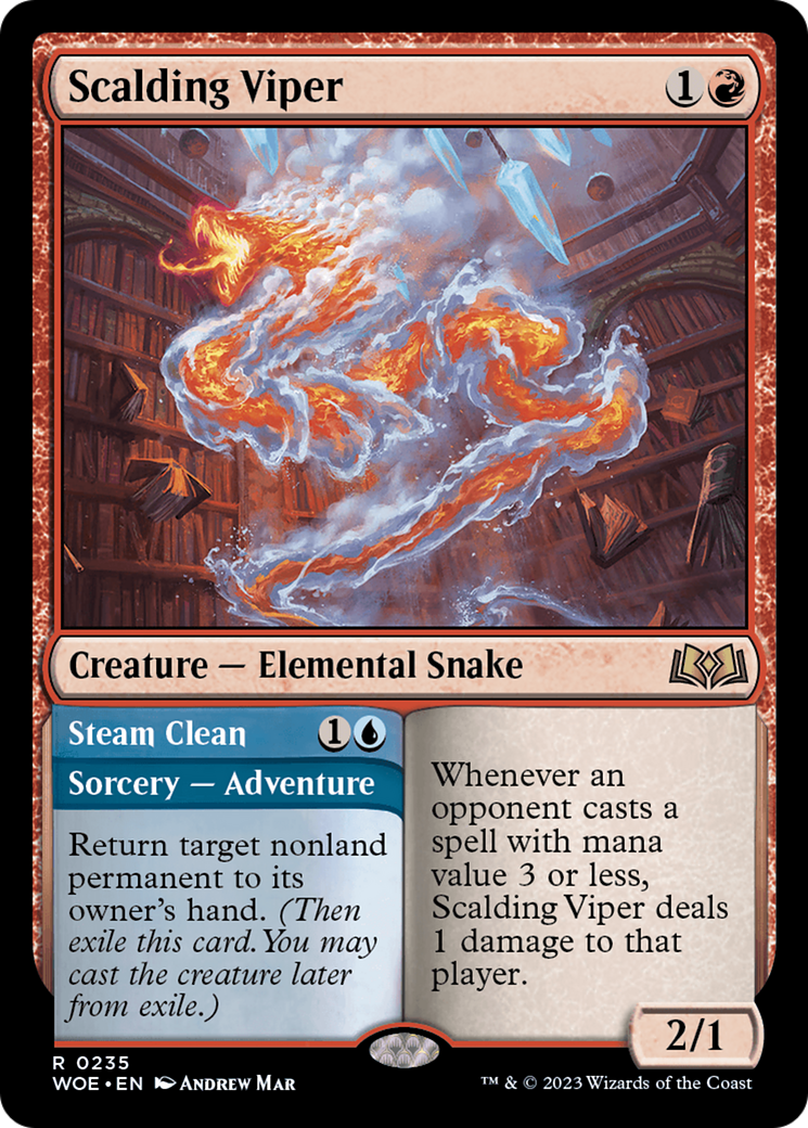 Scalding Viper // Steam Clean (WOE-235) - Wilds of Eldraine