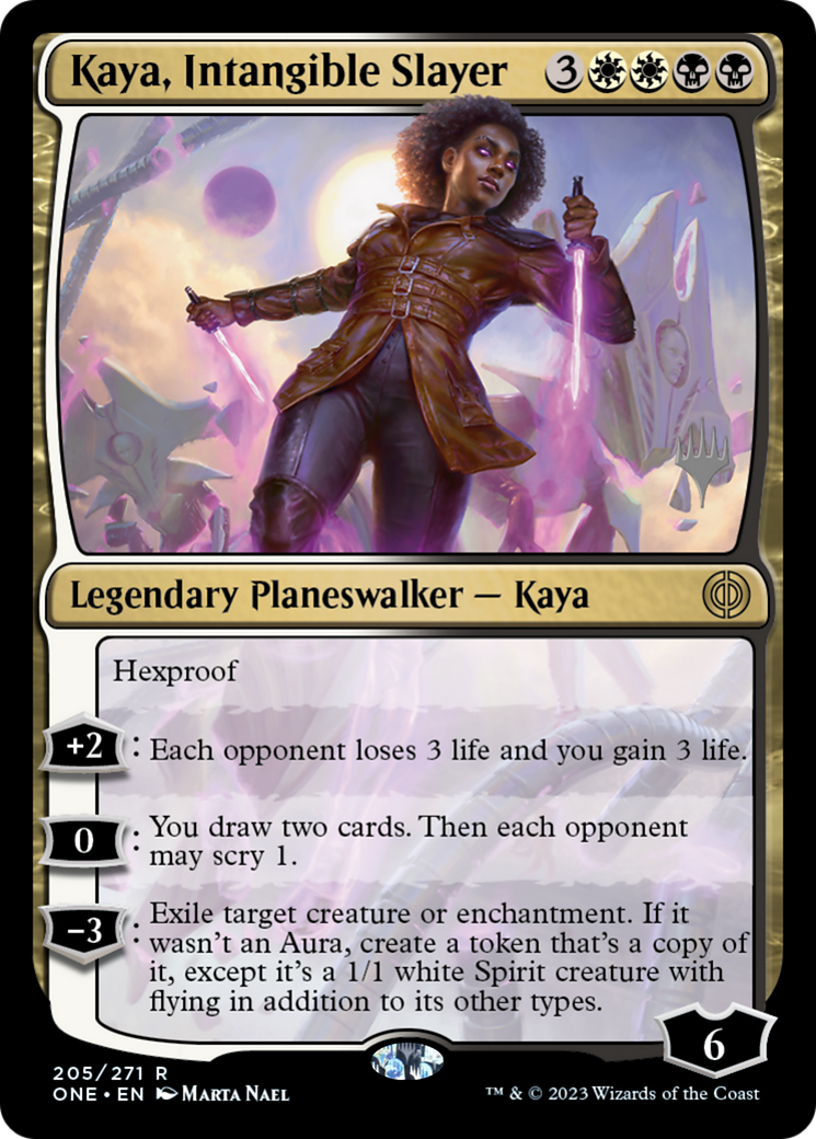 Kaya, Intangible Slayer (PPONE-205P) - Phyrexia: All Will Be One Promos Foil