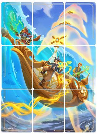 Azurite Sea Puzzle Insert (Set of 9)  - Azurite Sea