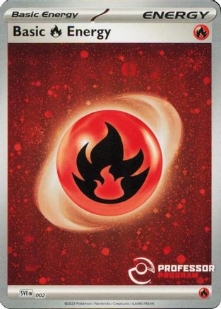 Fire Energy (2023) 002  - Holofoil Professor Program Promos - Promo