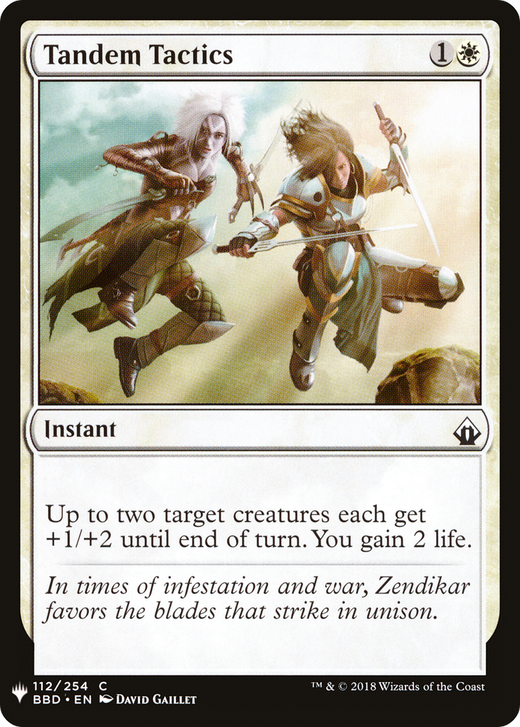 Tandem Tactics (LIST-BBD-112) - The List