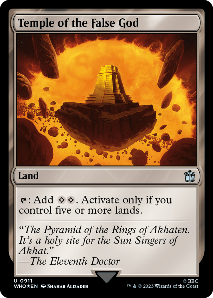 Temple of the False God (WHO-911) - Doctor Who Foil