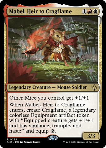 Mabel, Heir to Cragflame (PPBLB-224) - Bloomburrow Promos
