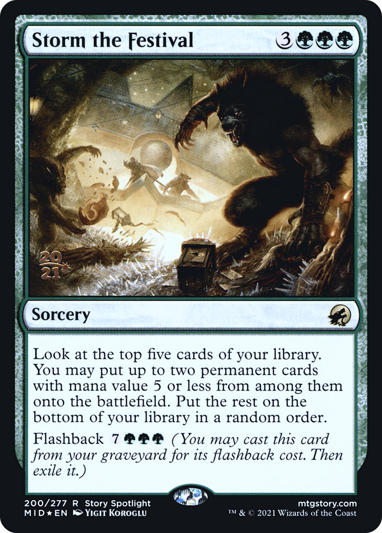 Storm the Festival (PRE-200S) - Innistrad: Midnight Hunt Promos Foil