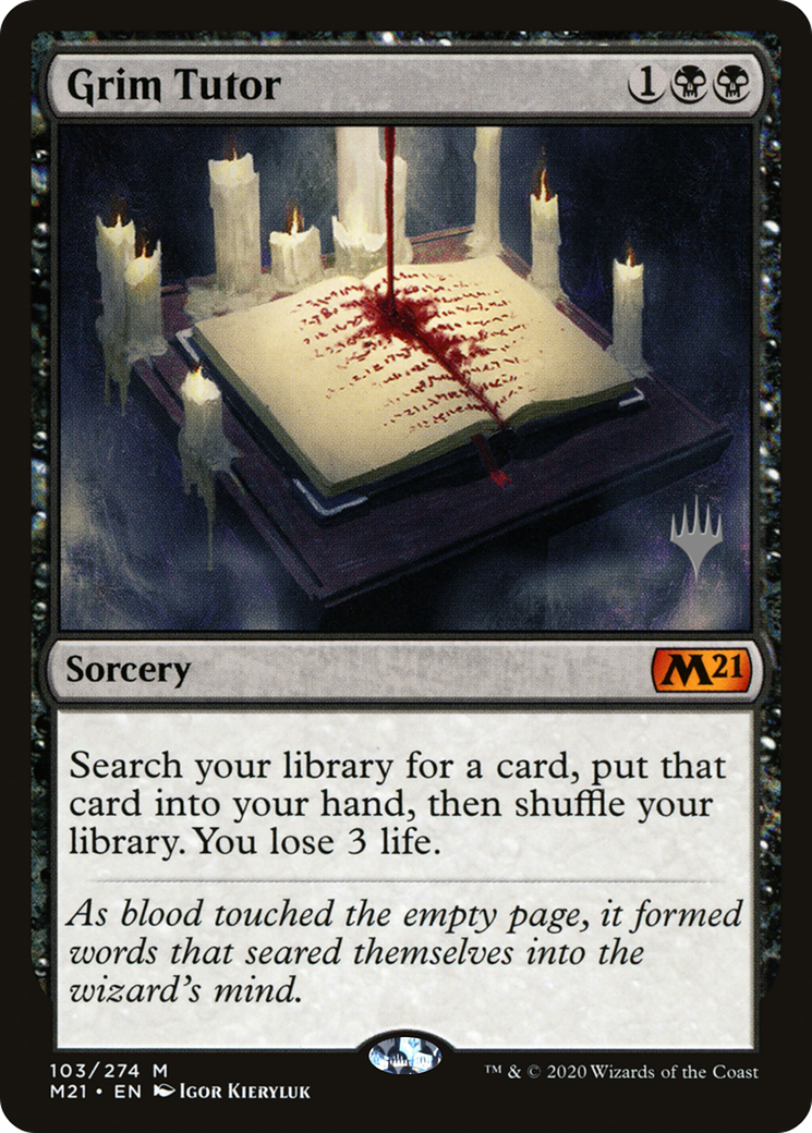 Grim Tutor (PPM21-103P) - Core Set 2021 Promos