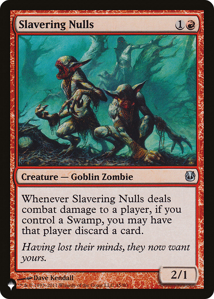 Slavering Nulls (LIST-45/80) - The List