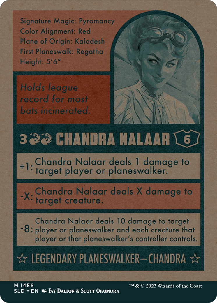 Chandra Nalaar // Chandra Nalaar (SLD-1456) - Secret Lair Drop: (Full Art) (Borderless) Foil