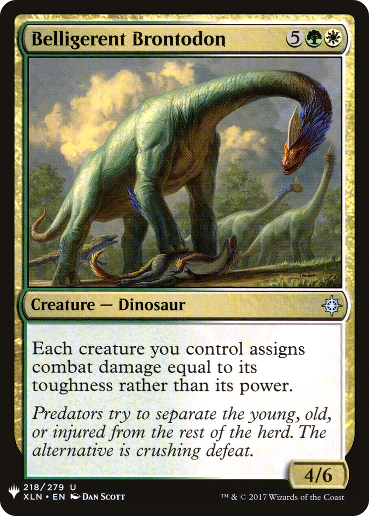 Belligerent Brontodon (PLST-XLN-218) - The List