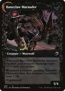 Baneblade Scoundrel // Baneclaw Marauder (MID-289) - Innistrad: Midnight Hunt: (Showcase, Double Faced Transform)