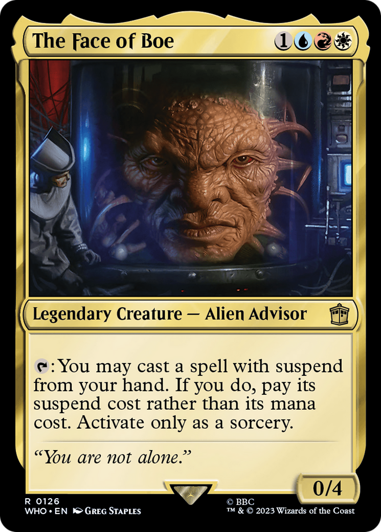 The Face of Boe (WHO-126) - Doctor Who Foil