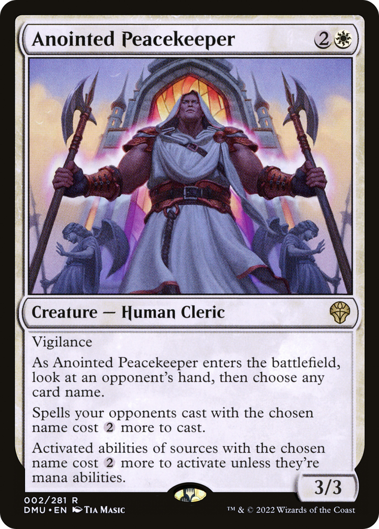 Anointed Peacekeeper (DMU-002) - Dominaria United Foil
