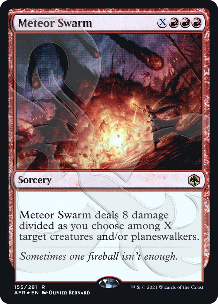 Meteor Swarm (AFR&-155) - Adventures in the Forgotten Realms Promos Foil