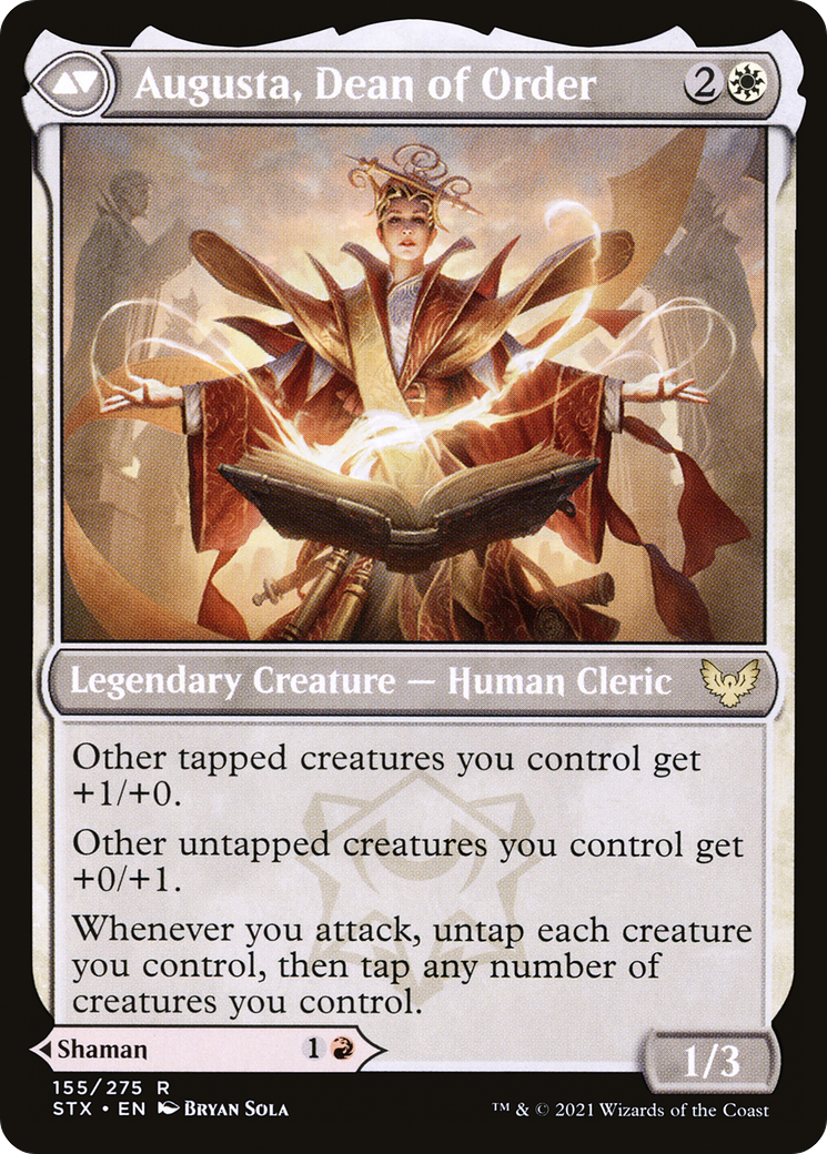 Plargg, Dean of Chaos // Augusta, Dean of Order (STX-155) - Strixhaven: School of Mages Foil