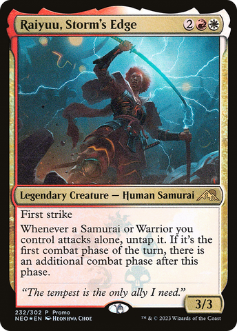 Raiyuu, Storm's Edge (MEDIA-232★) - Kamigawa: Neon Dynasty Promos Foil