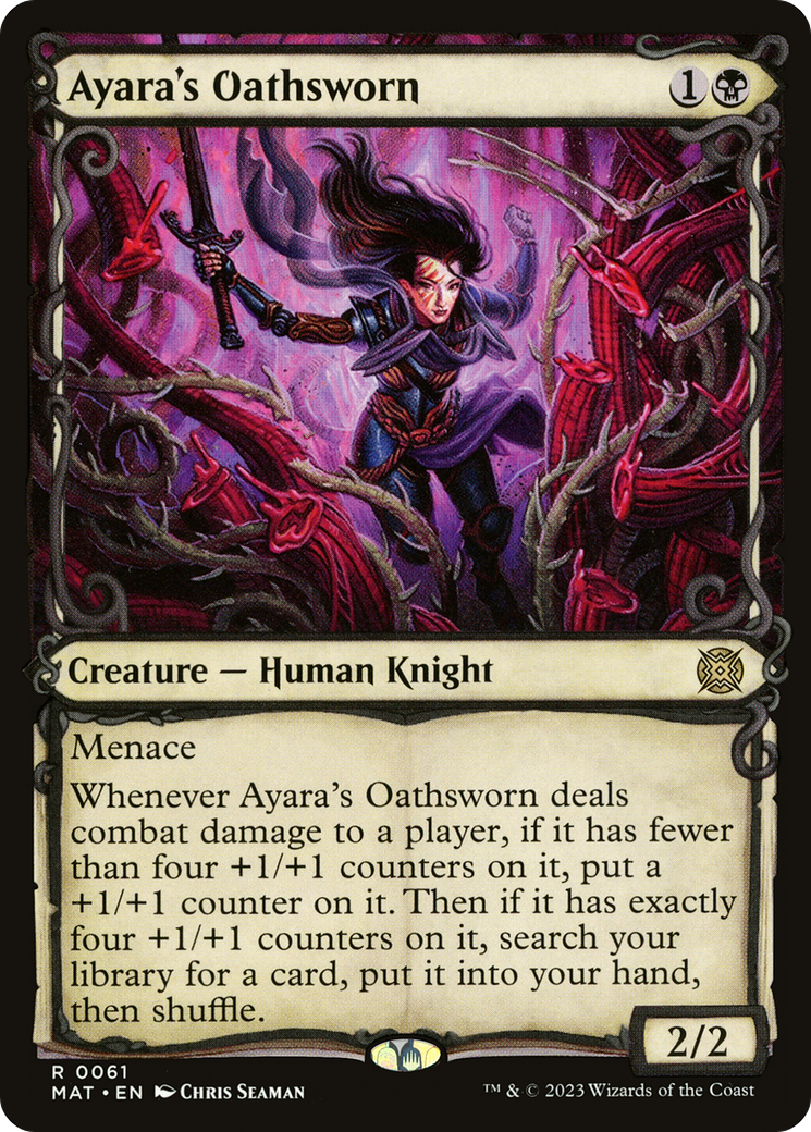 Ayara's Oathsworn (MAT-061) - March of the Machine: The Aftermath: (Showcase) Foil