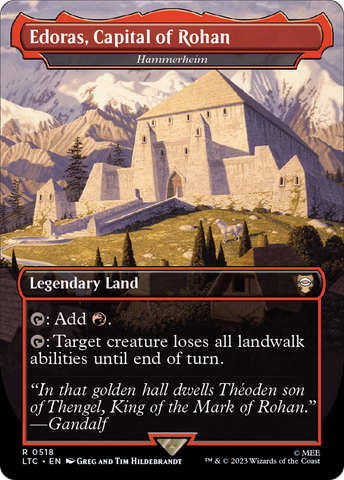 Hammerheim (LTC-518) - Tales of Middle-earth Commander / Edoras, Capital of Rohan (Borderless)