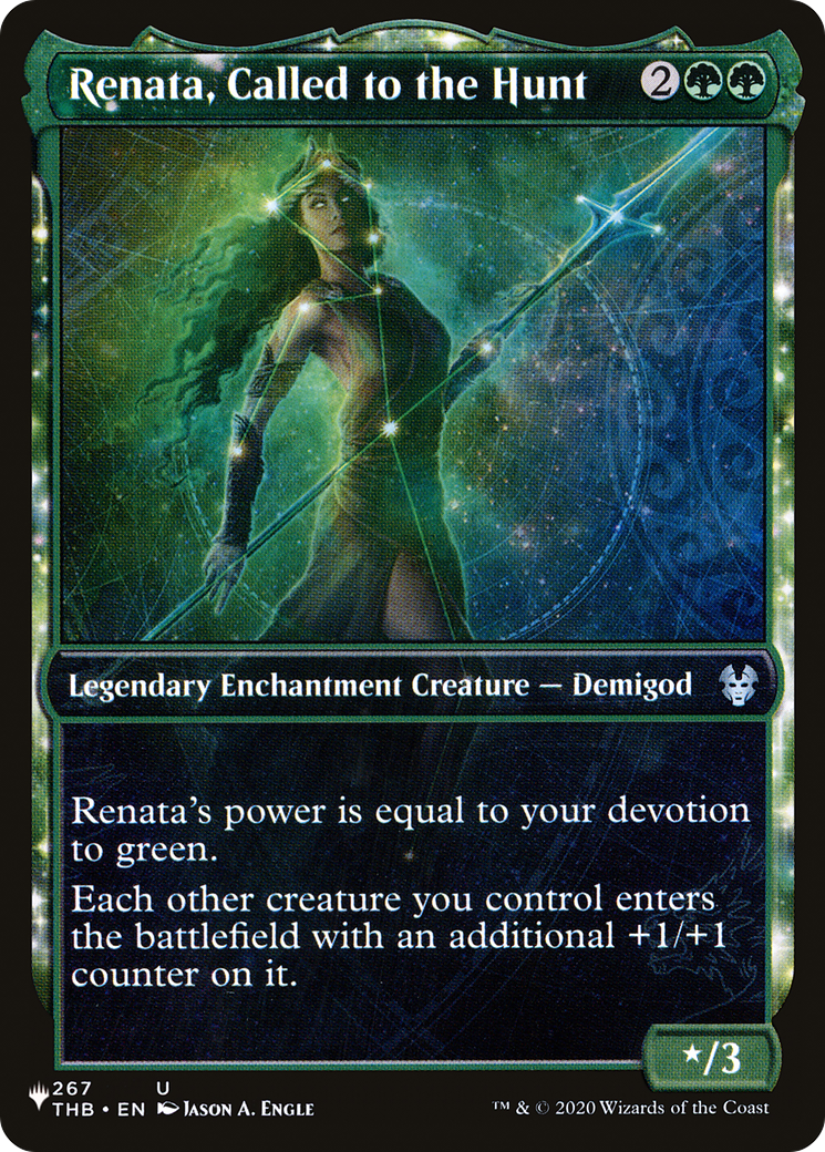 Renata, Called to the Hunt (LIST-THB-267) - The List: (enchantment, Showcase)