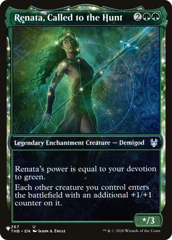 Renata, Called to the Hunt (LIST-THB-267) - The List: (enchantment, Showcase)